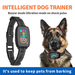 Rechargeable Smart Anti-Bark Collar with HD Display - Waterproof & Effective Bark Control for Dogs!