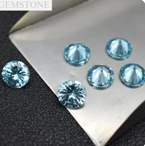 Shallow Blue Zircon