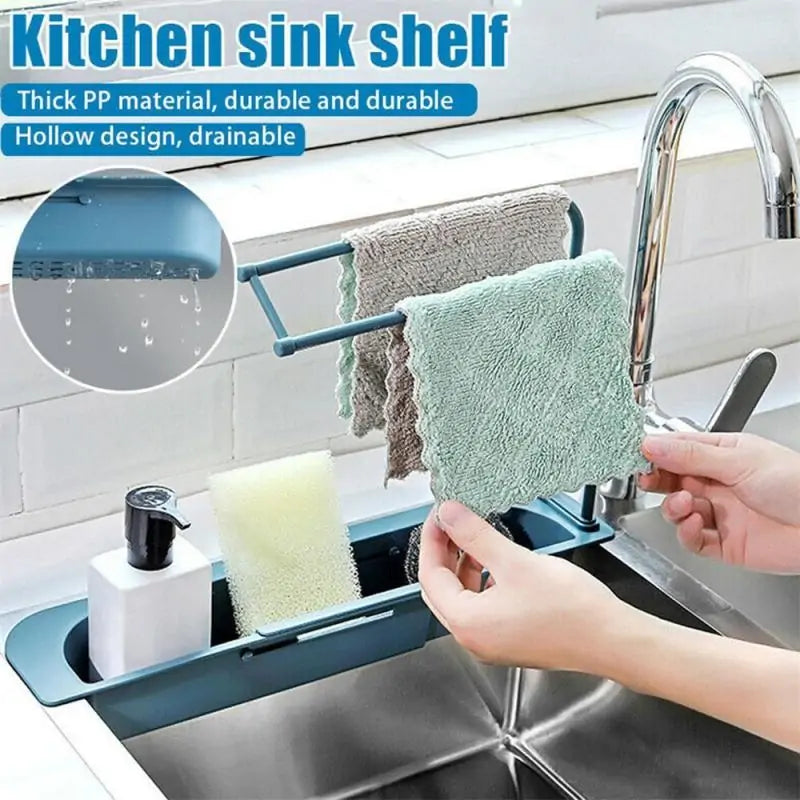 Telescopic Sink Shelf Kitchen Organizer